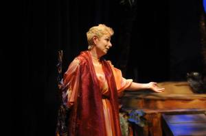Diane Tasca plays Prospera, a character many believe that Shakespeare patterned after himself. (Photo by Marina Alsace Forte)