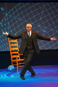 The brilliance of R. Buckminster "Bucky" Fuller (Ron Campbell) comes to San Jose Repertory Theatre for three weeks (Photo by Kevin Berne)