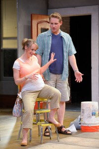 Steve (Craig Marker) and Lindsey (Kendra Lee Oberhauser) create some cringe-worthy moments. (Photo by mellopix.com)