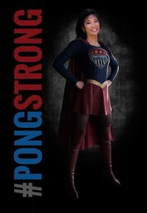 Pong's accident inspired the hashtag #pongstrong in an effort to support her after an emergency appendectomy (Photo illustration by Dave Gau - Facebook)