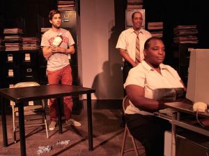 William Webster (Justin Liszanckie) is kidnapped by Hayes (Daria Johnson) and Kavanagh (Eric Reid) after creating a revolutionary new search engine in the play